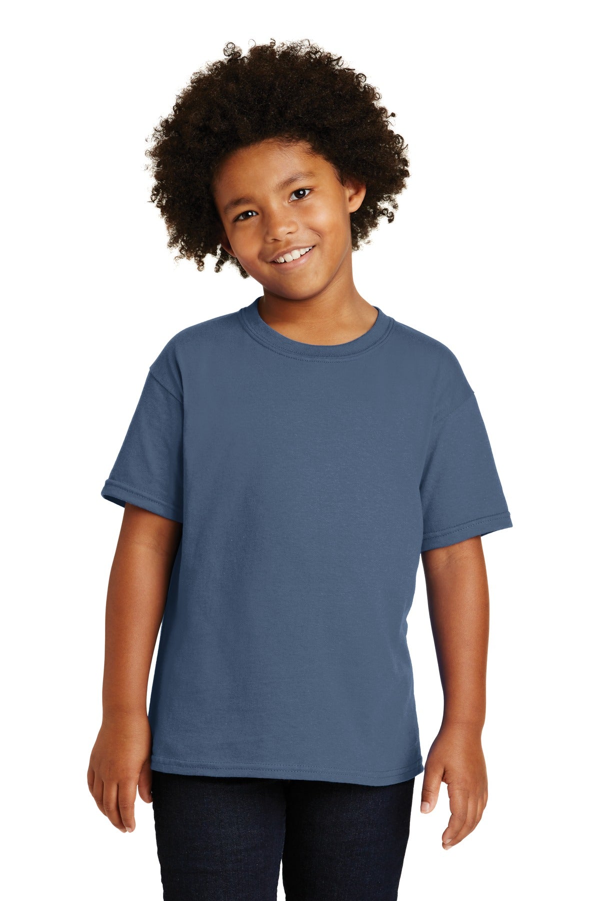 Gildan - Youth  Heavy Cotton  100% Cotton T-Shirt - Indigo Blue