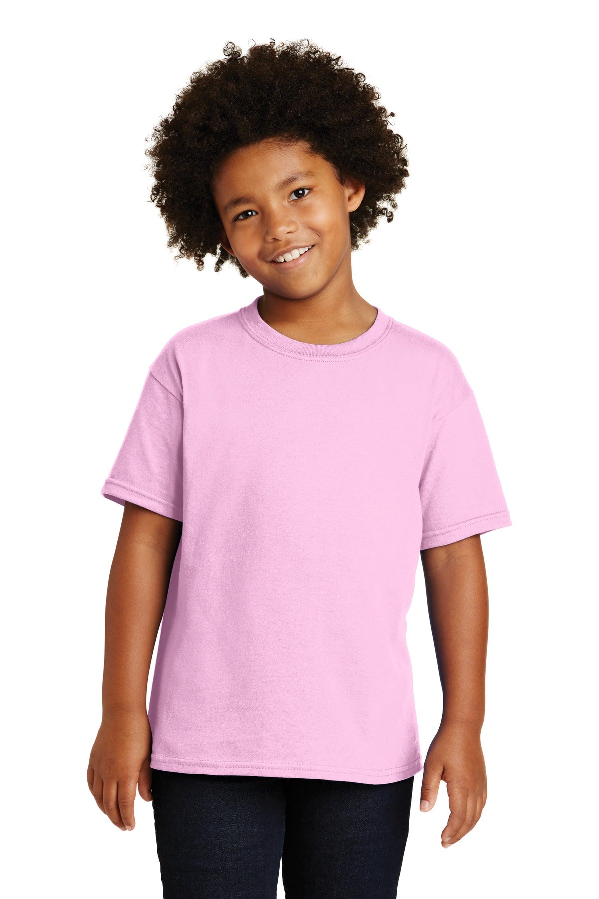 Gildan - Youth  Heavy Cotton 100% Cotton T-Shirt - Light Pink