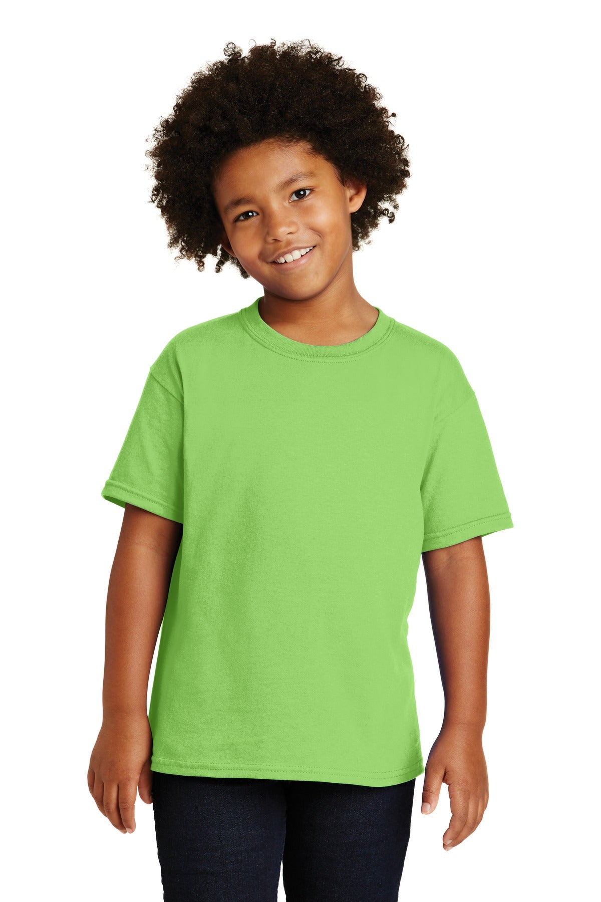 Gildan - Youth  Heavy Cotton 100% Cotton T-Shirt - Lime
