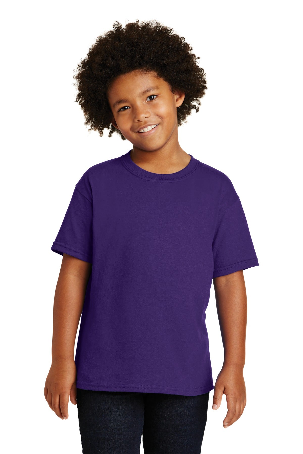 Gildan - Youth  Heavy Cotton 100% Cotton T-Shirt - Purple