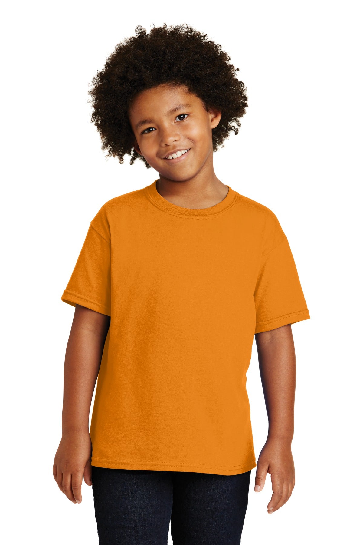 Gildan - Youth  Heavy Cotton 100% Cotton T-Shirt - Tennessee Orange