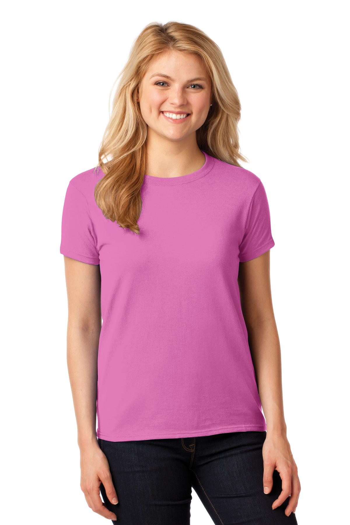 Gildan Women's Heavy Cotton 100% Cotton T-Shirt - Azalea