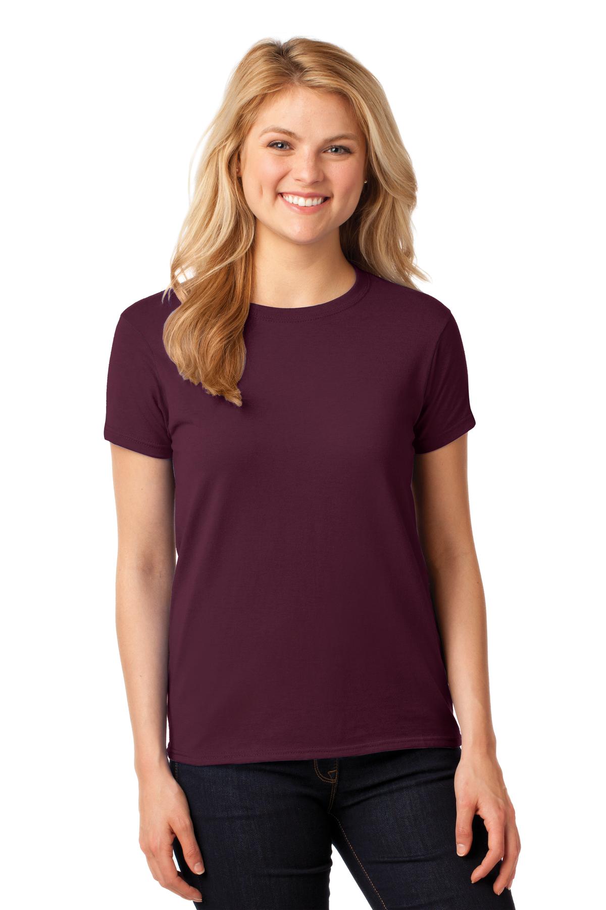 Gildan Women's Heavy Cotton 100% Cotton T-Shirt - Maroon