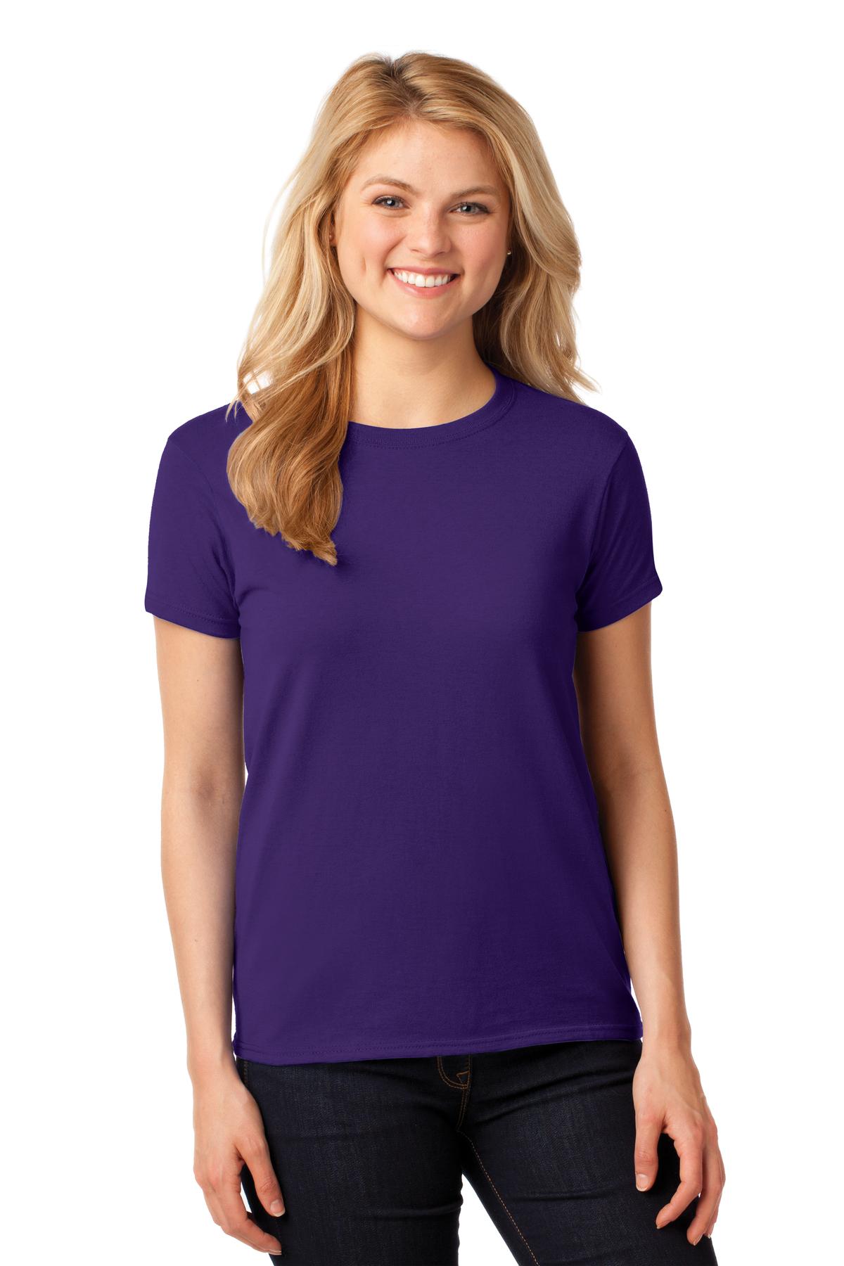 Gildan Women's Heavy Cotton 100% Cotton T-Shirt - Purple