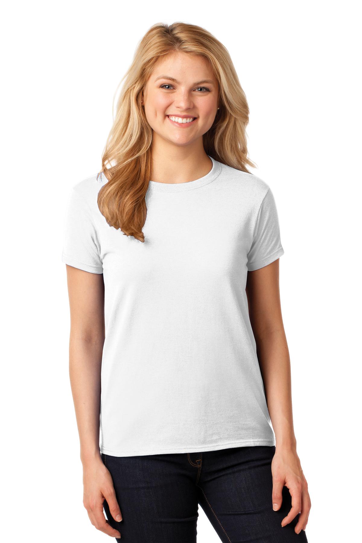 Gildan Women's Heavy Cotton 100% Cotton T-Shirt - White