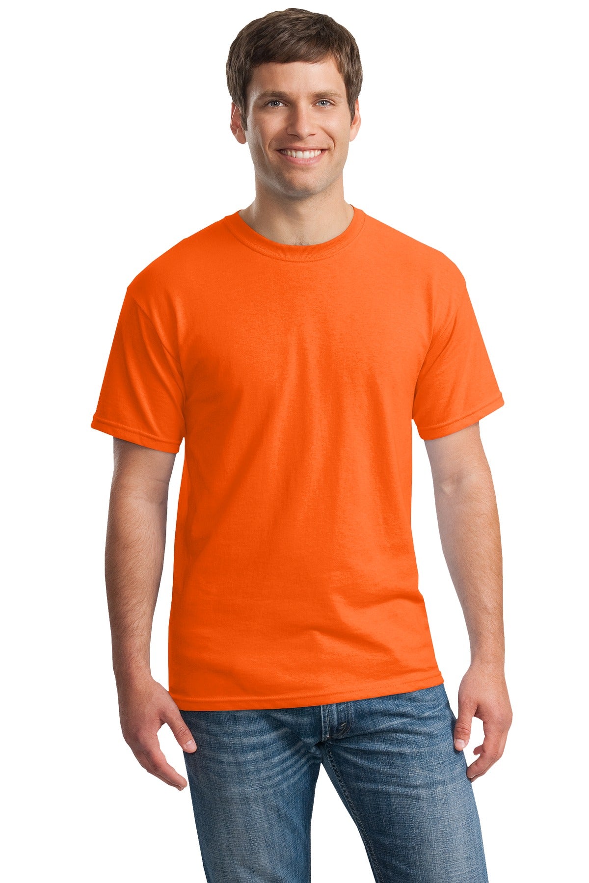 Gildan - Heavy Cotton 100% Cotton T-Shirt - S. Orange