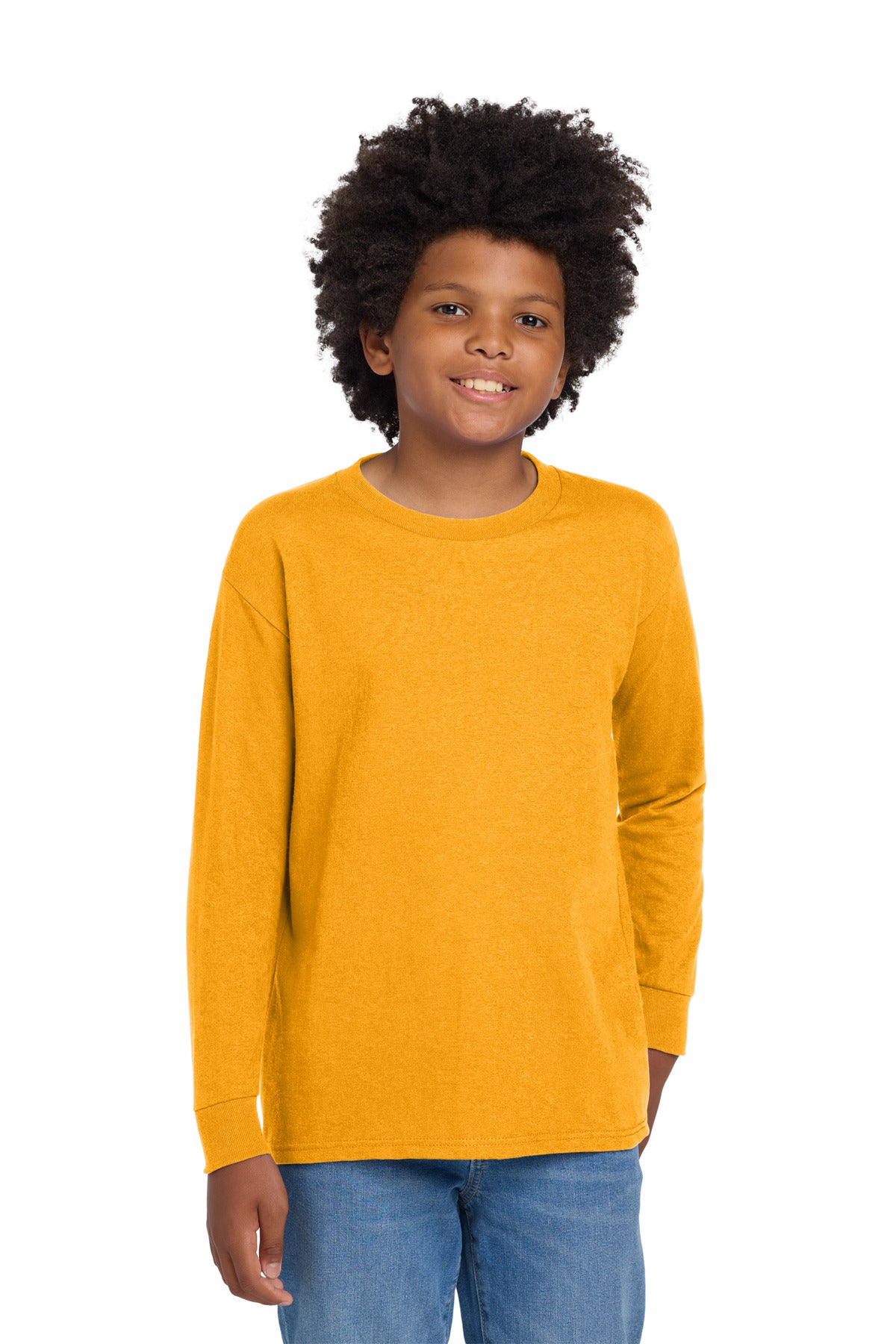 Gildan Youth Heavy Cotton 100% Cotton Long Sleeve T-Shirt