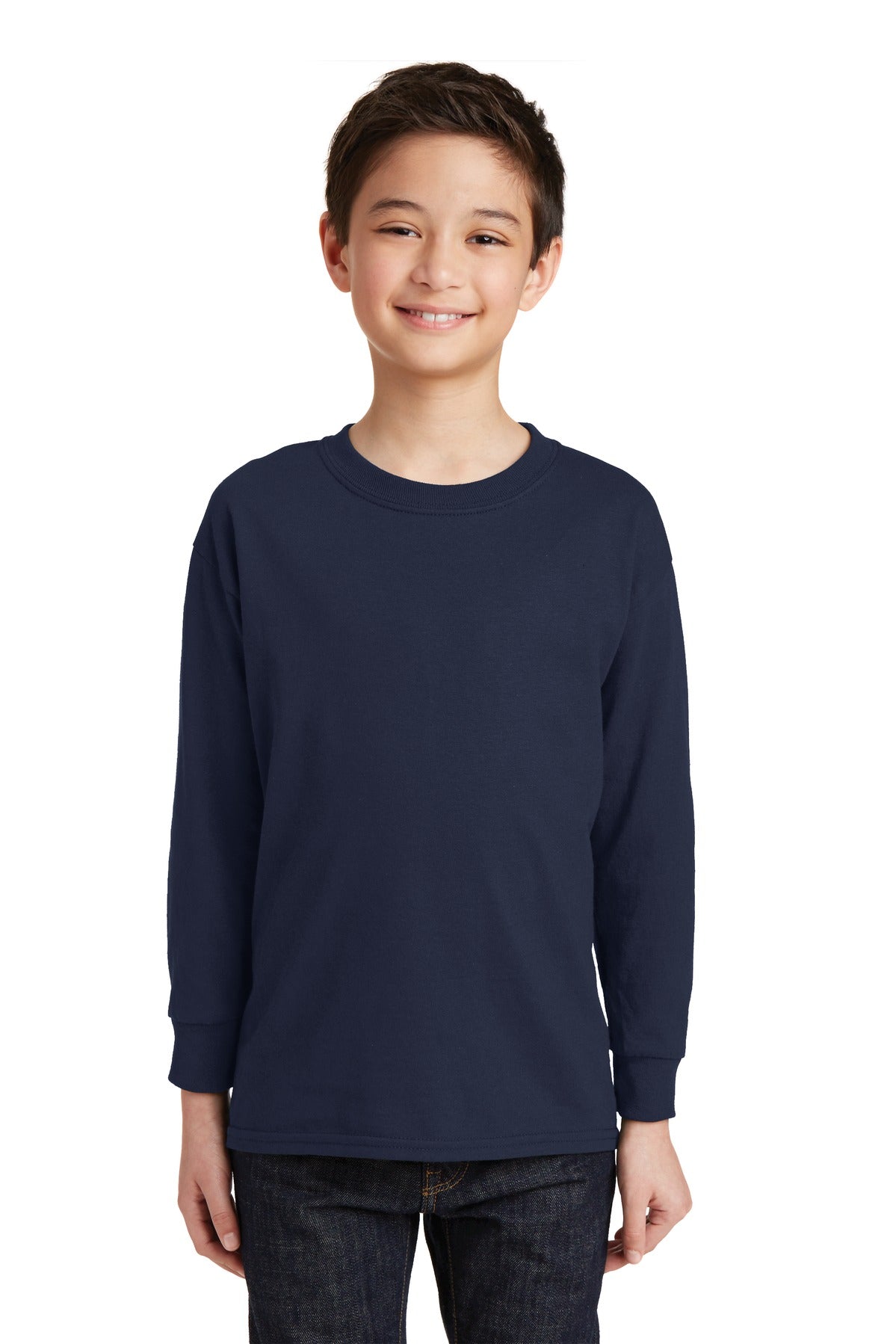 Gildan Youth Heavy Cotton 100% Cotton Long Sleeve T-Shirt