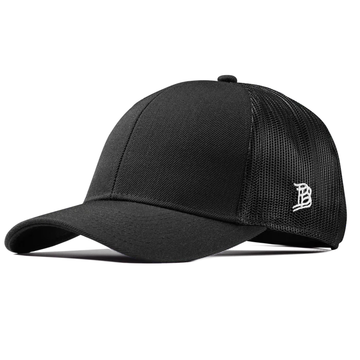 Branded Bills Bare Curved Stretch Snapback Trucker Hat
