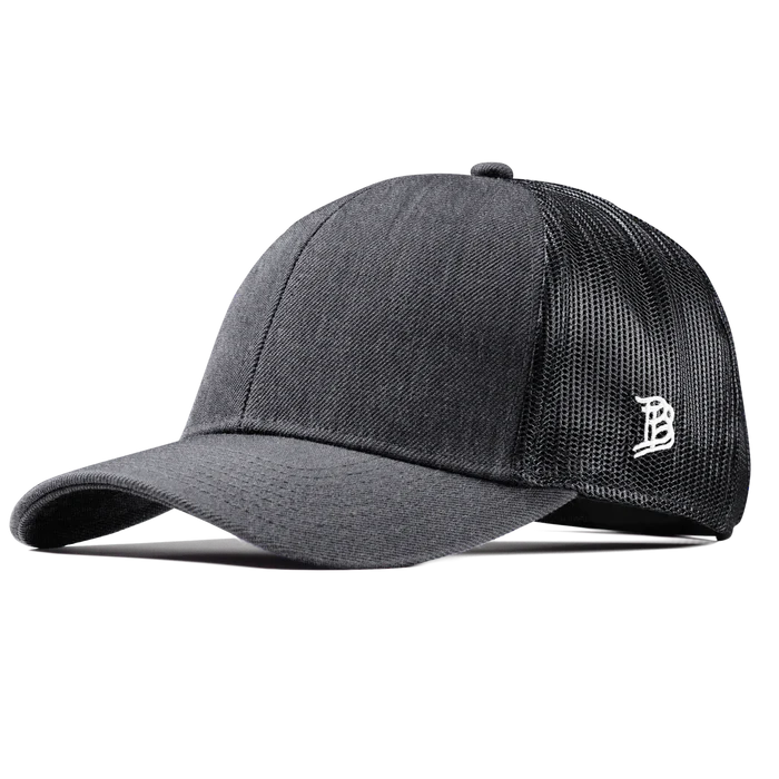 Branded Bills Bare Curved Stretch Snapback Trucker Hat