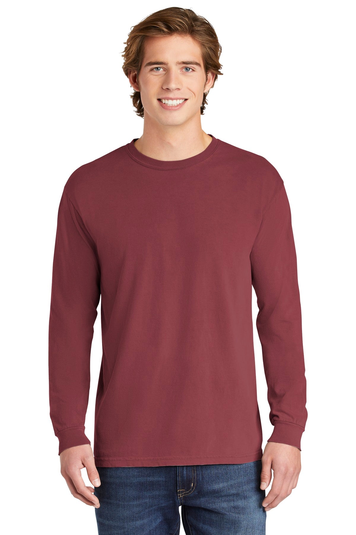 COMFORT COLORS  Heavyweight Ring Spun Long Sleeve Tee - Brick