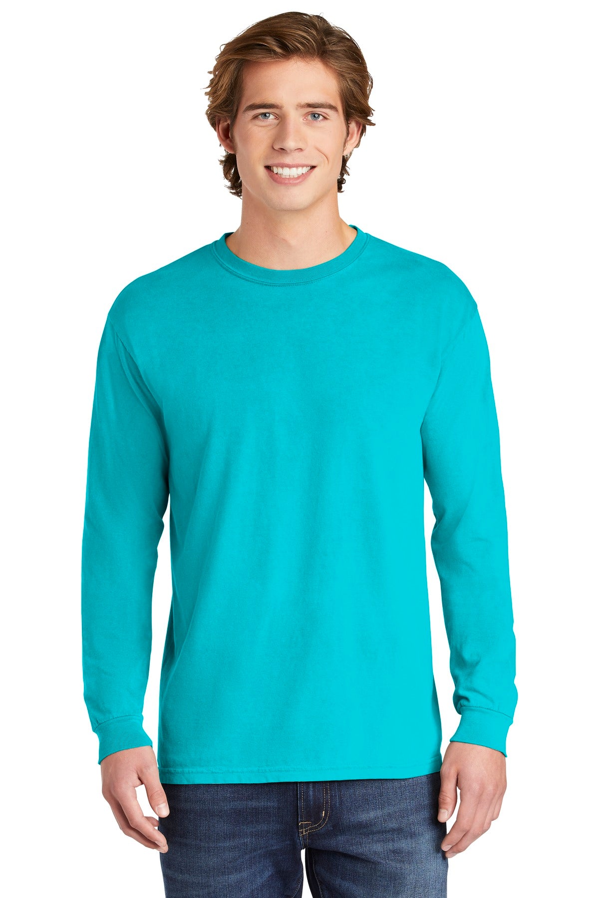 COMFORT COLORS  Heavyweight Ring Spun Long Sleeve Tee - Lagoon