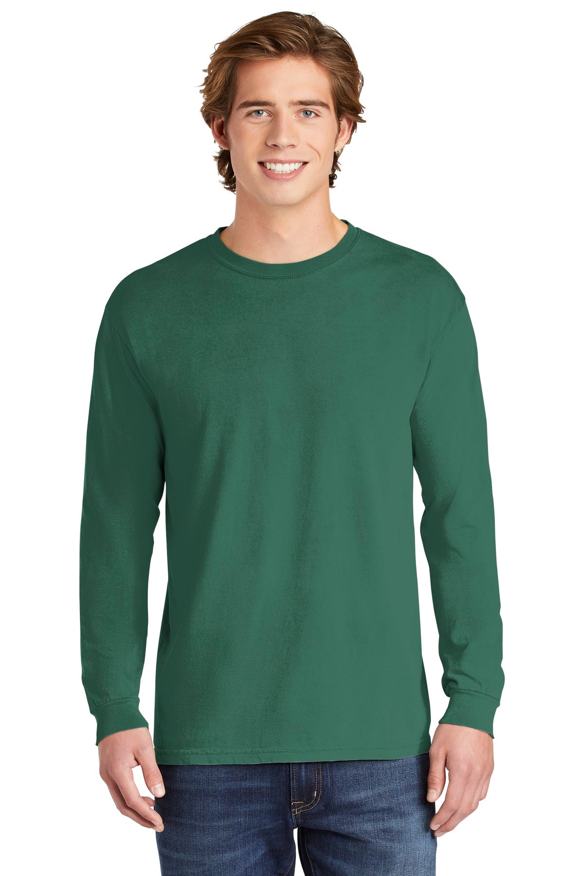 COMFORT COLORS  Heavyweight Ring Spun Long Sleeve Tee - Light Green