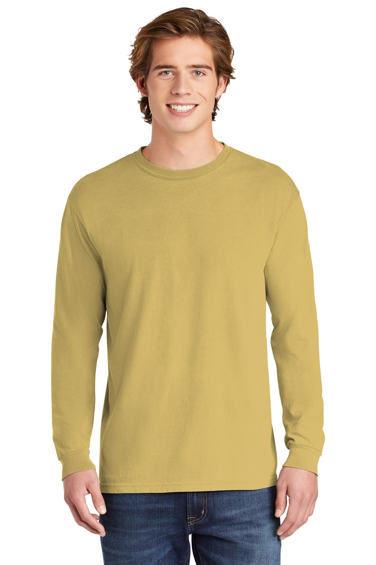 COMFORT COLORS  Heavyweight Ring Spun Long Sleeve Tee - Mustard