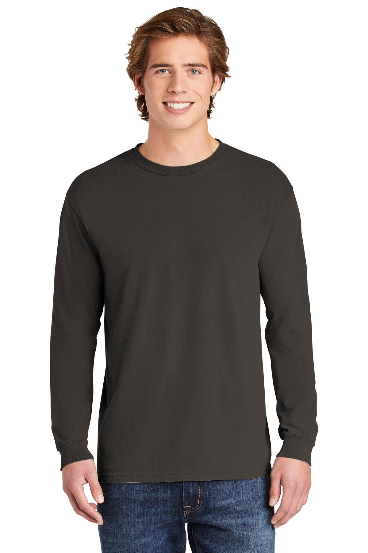 COMFORT COLORS  Heavyweight Ring Spun Long Sleeve Tee - Pepper