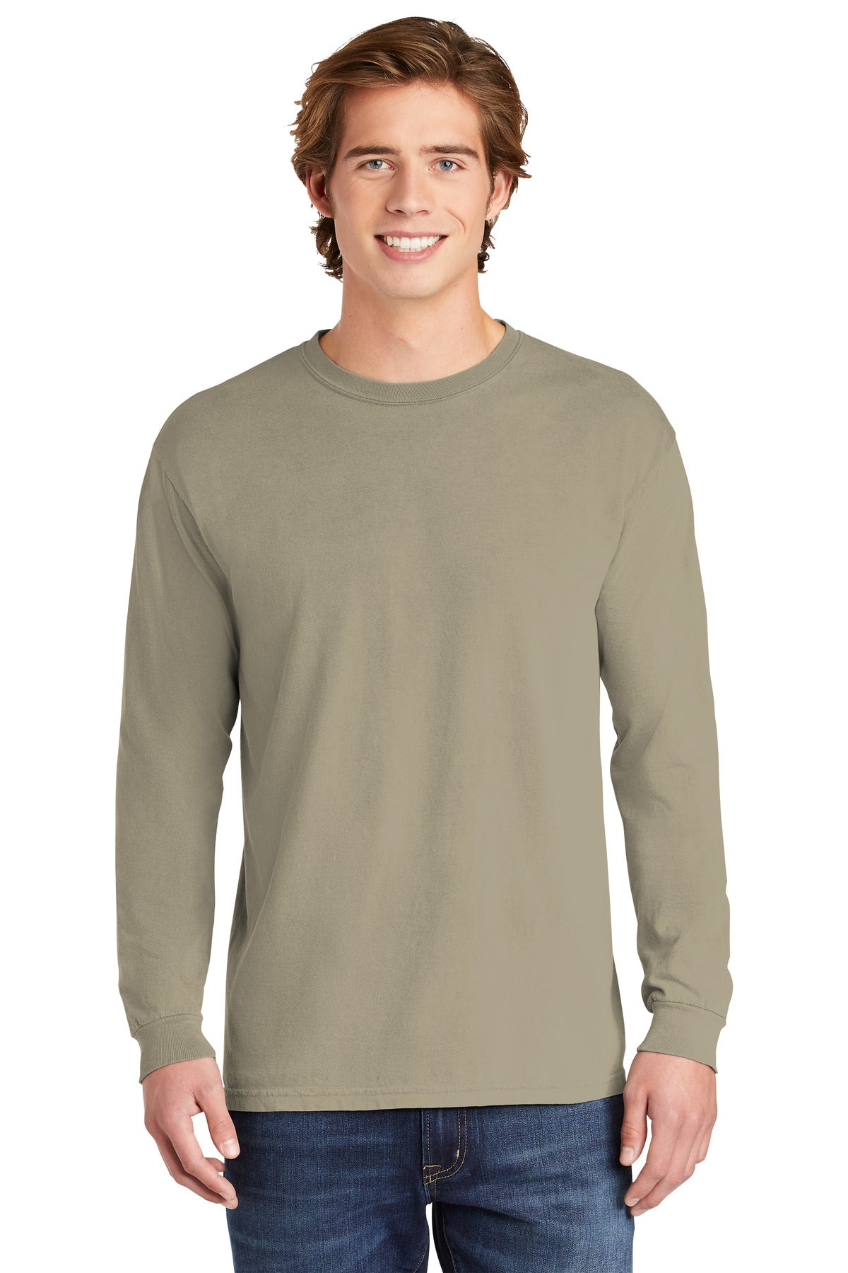 COMFORT COLORS  Heavyweight Ring Spun Long Sleeve Tee - Sandstone