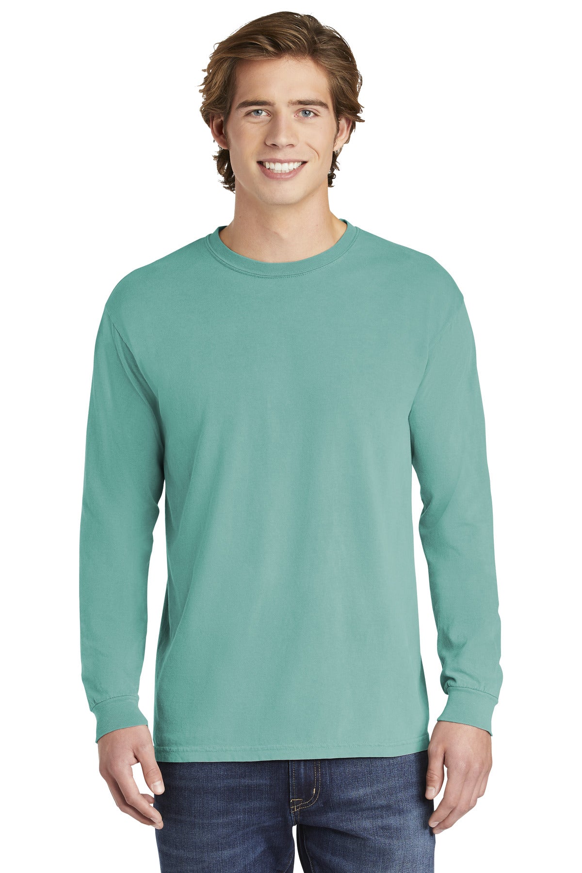COMFORT COLORS  Heavyweight Ring Spun Long Sleeve Tee - Seafoam