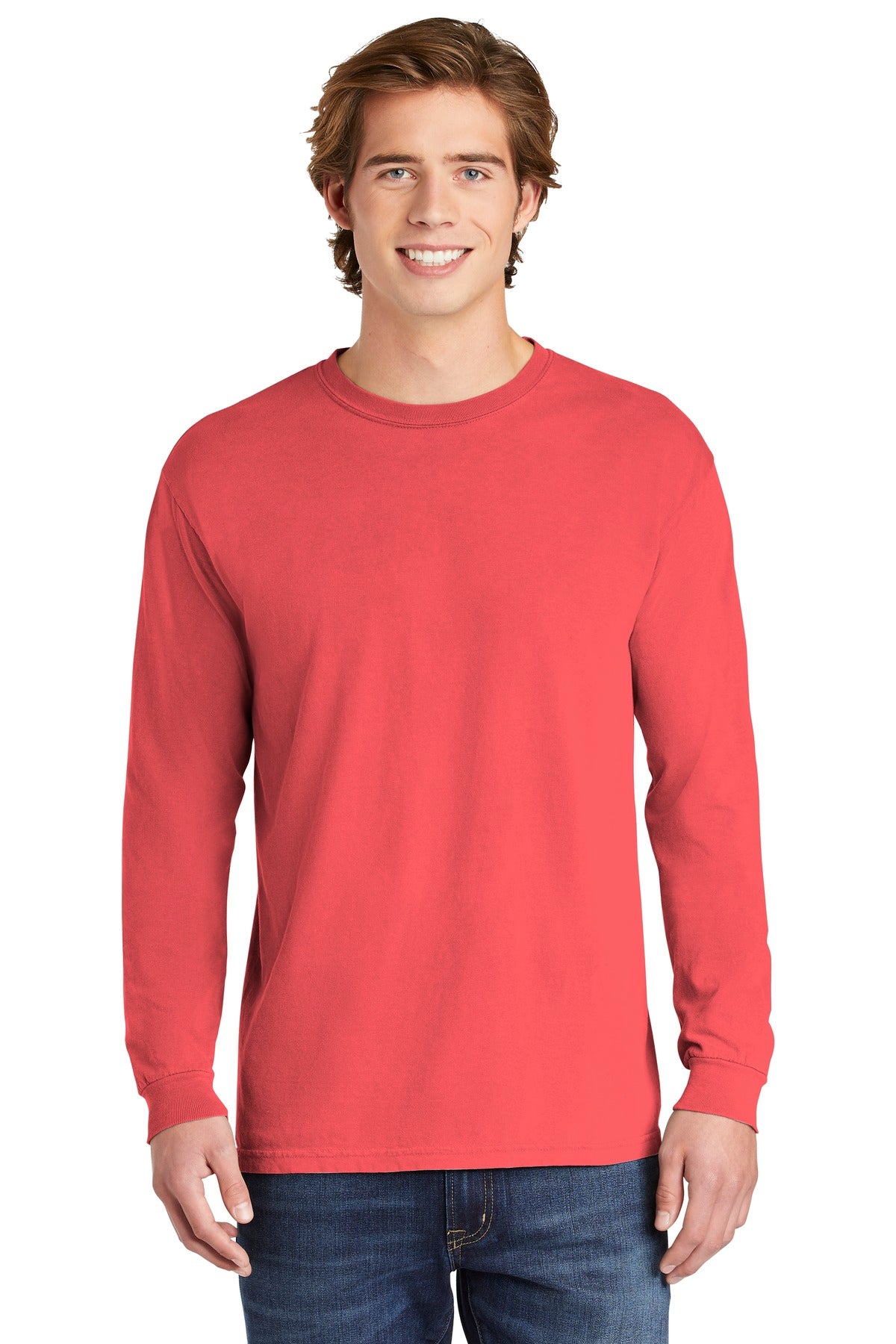 COMFORT COLORS  Heavyweight Ring Spun Long Sleeve Tee - Watermelon