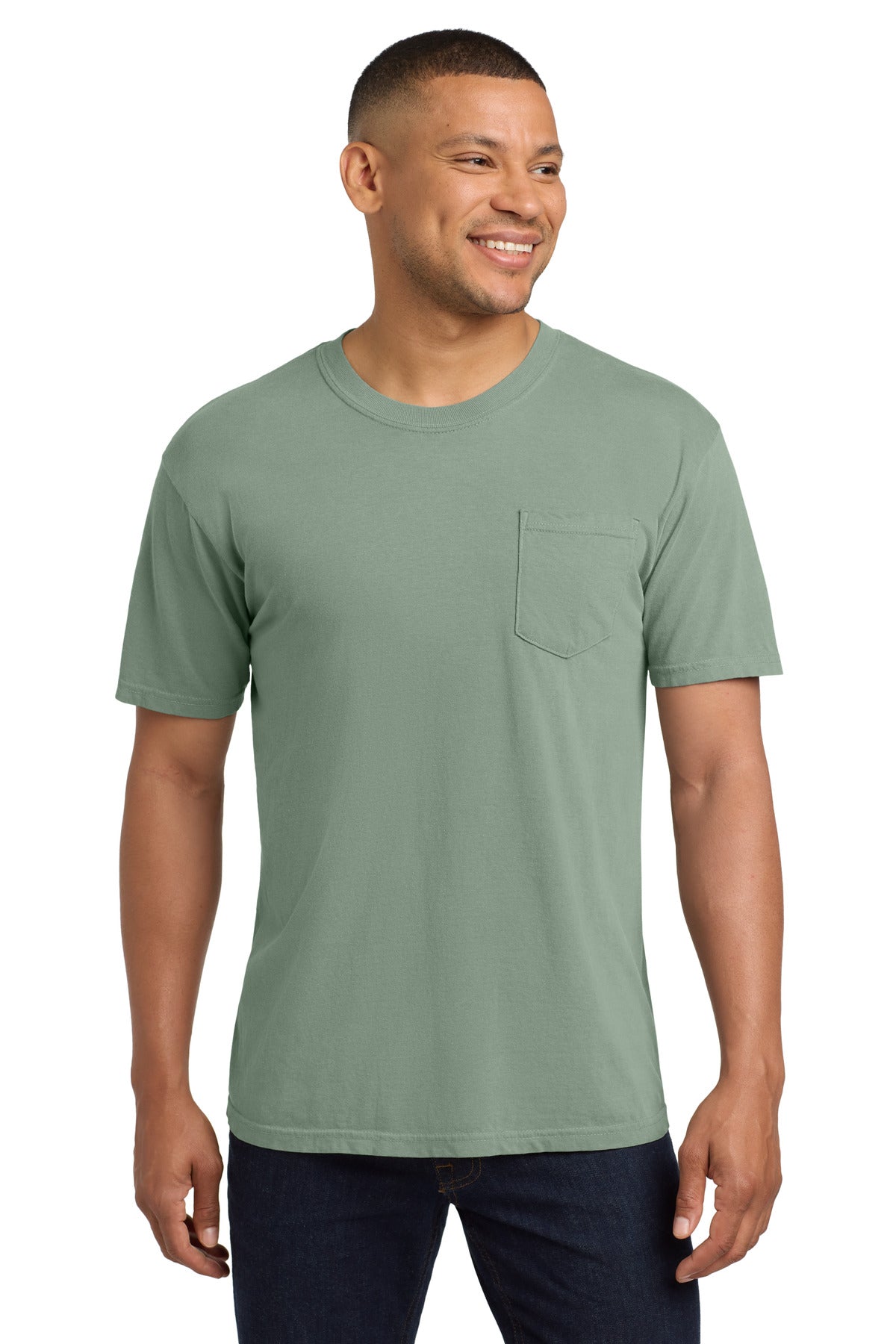 COMFORT COLORS  Heavyweight Ring Spun Pocket Tee - Bay