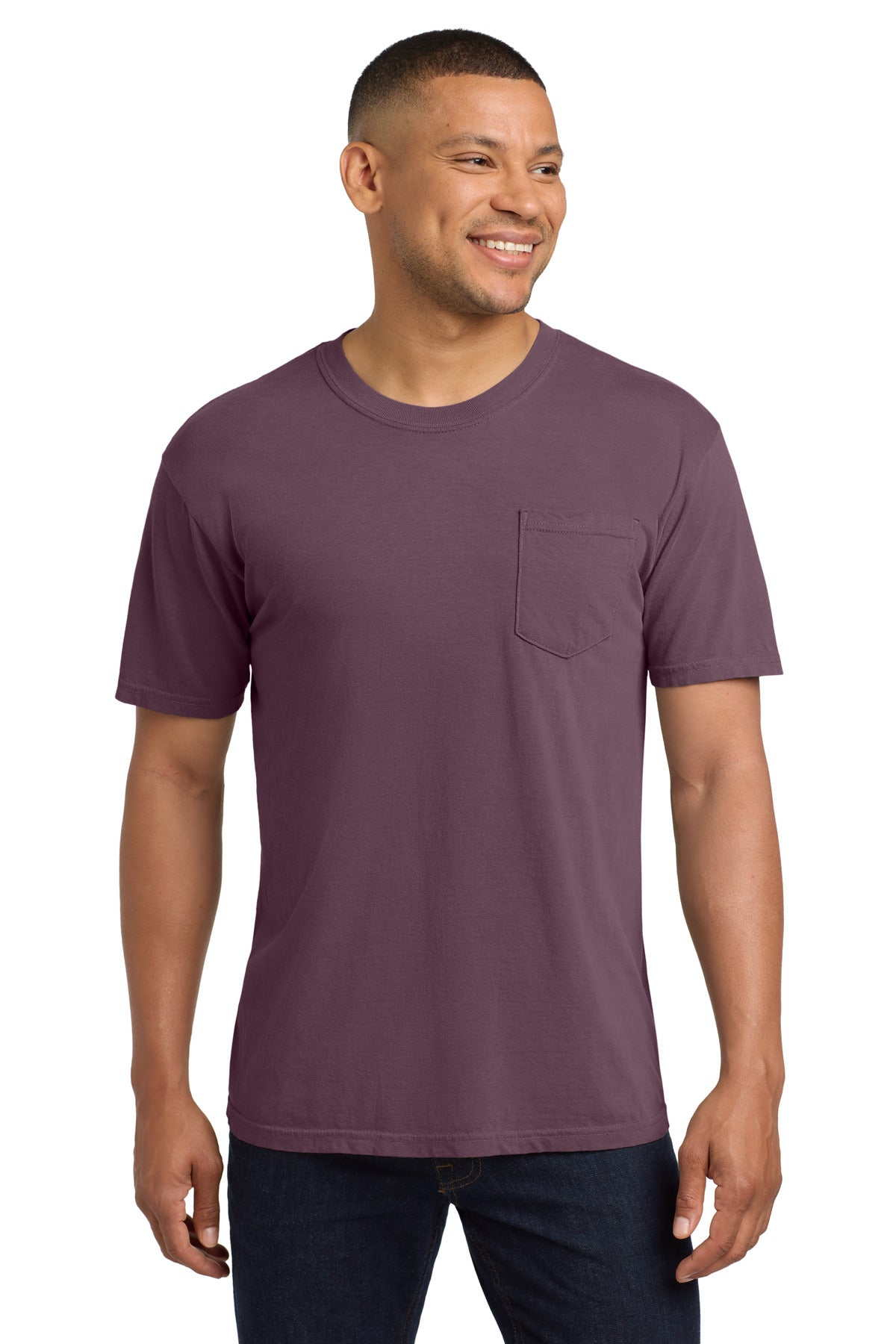 COMFORT COLORS  Heavyweight Ring Spun Pocket Tee - Berry