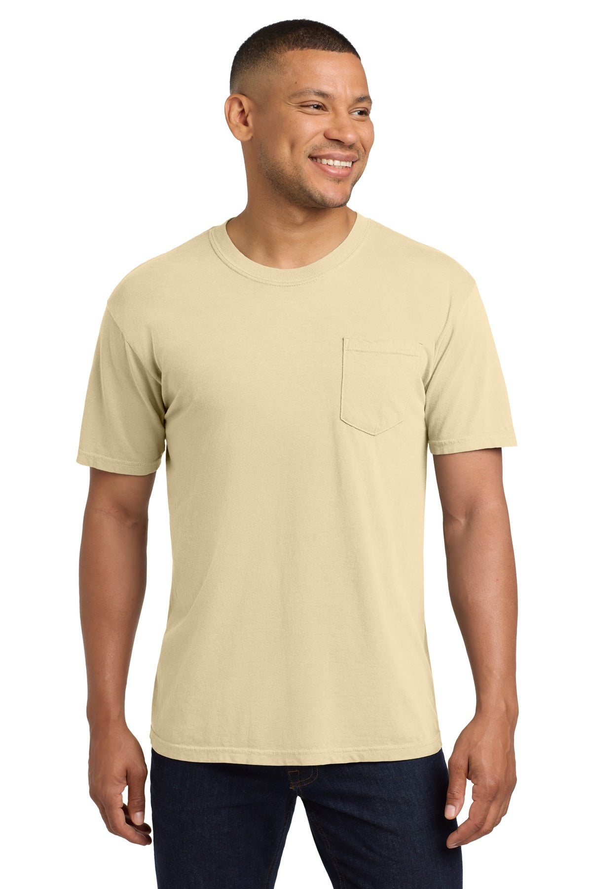 COMFORT COLORS  Heavyweight Ring Spun Pocket Tee - Ivory