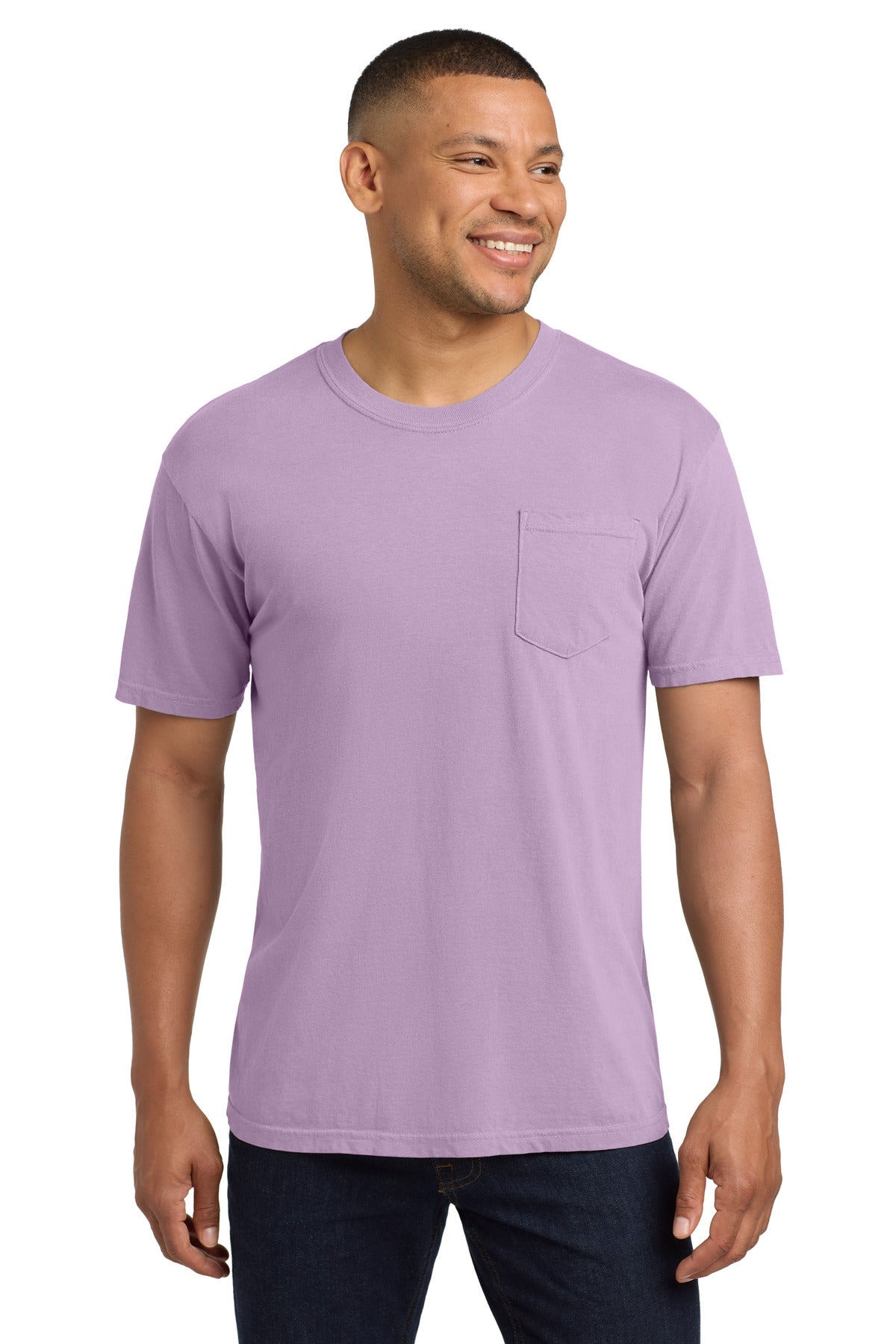 COMFORT COLORS  Heavyweight Ring Spun Pocket Tee - Orchid