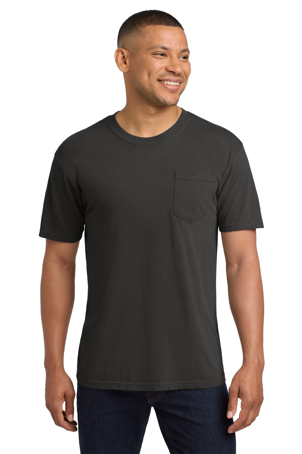 COMFORT COLORS  Heavyweight Ring Spun Pocket Tee - Pepper
