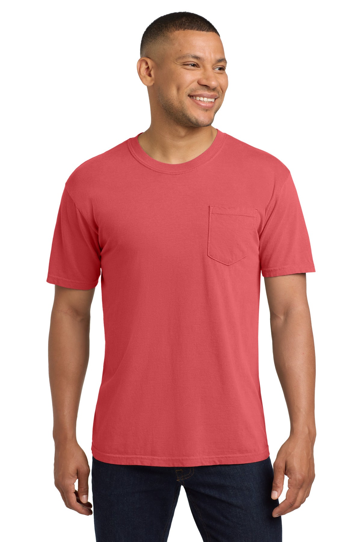 COMFORT COLORS  Heavyweight Ring Spun Pocket Tee - Watermelon