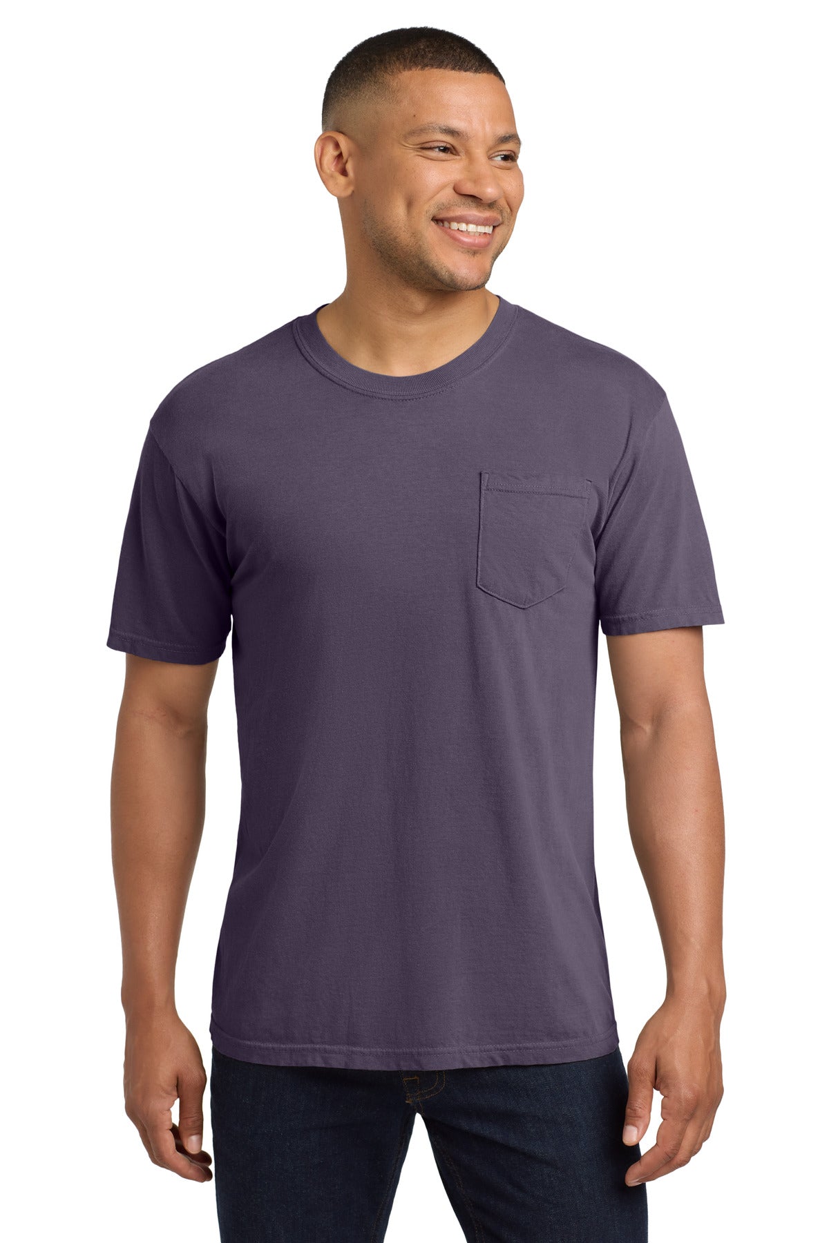 COMFORT COLORS  Heavyweight Ring Spun Pocket Tee - Wine