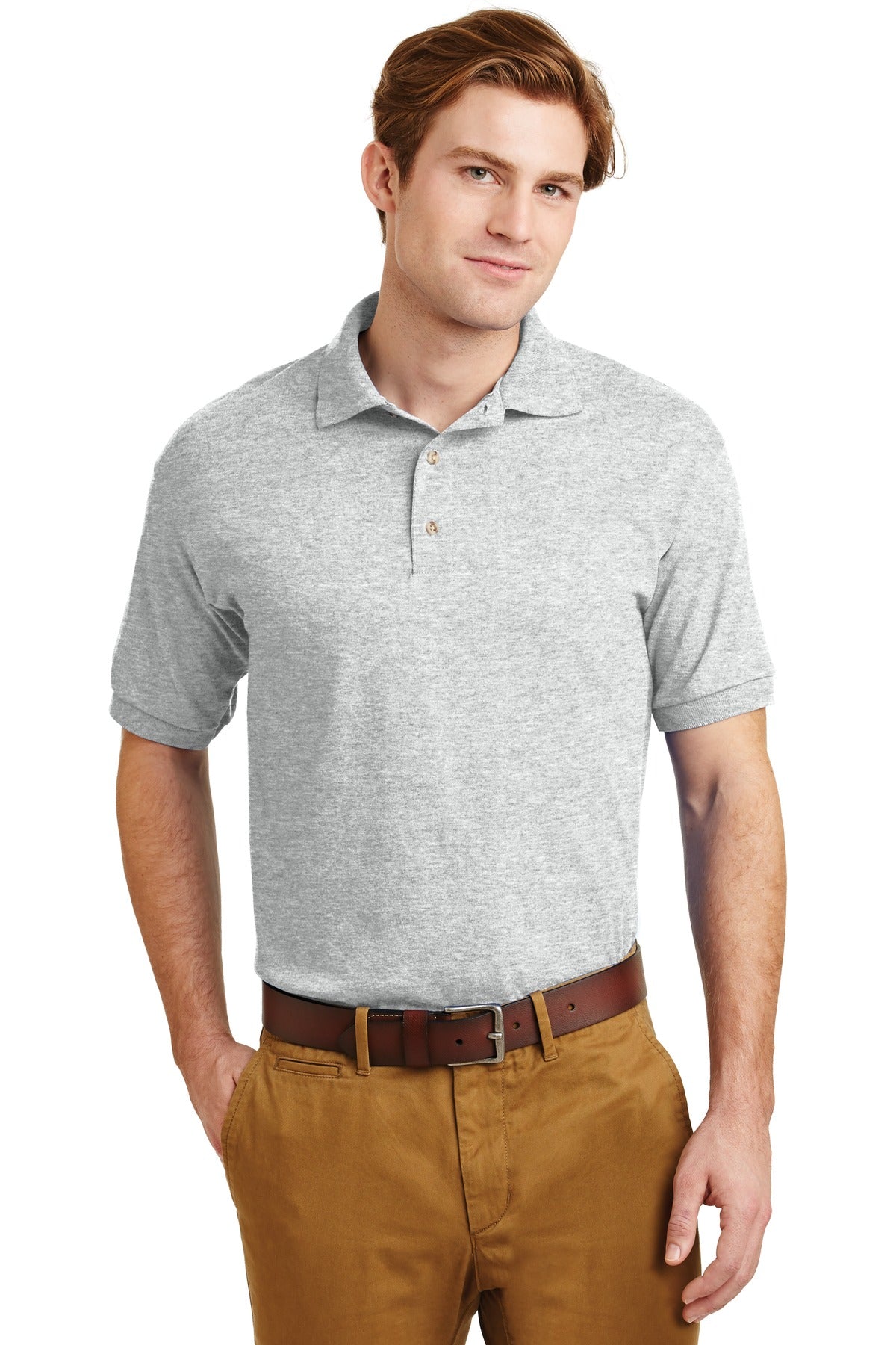 Gildan DryBlend 6-Ounce Jersey Knit Sport Shirt - Ash