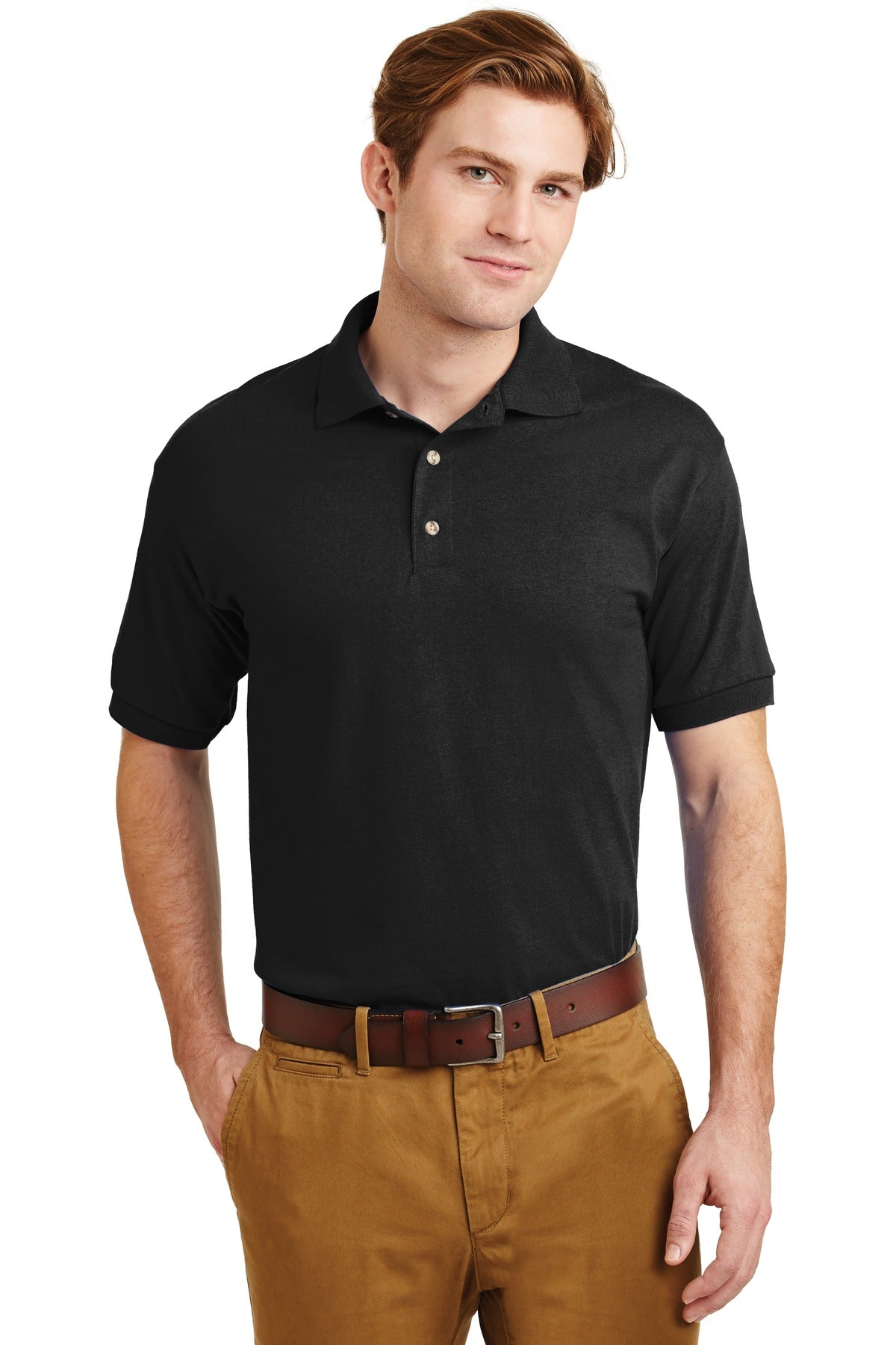 Gildan - DryBlend 6-Ounce Jersey Knit Sport Shirt - Black