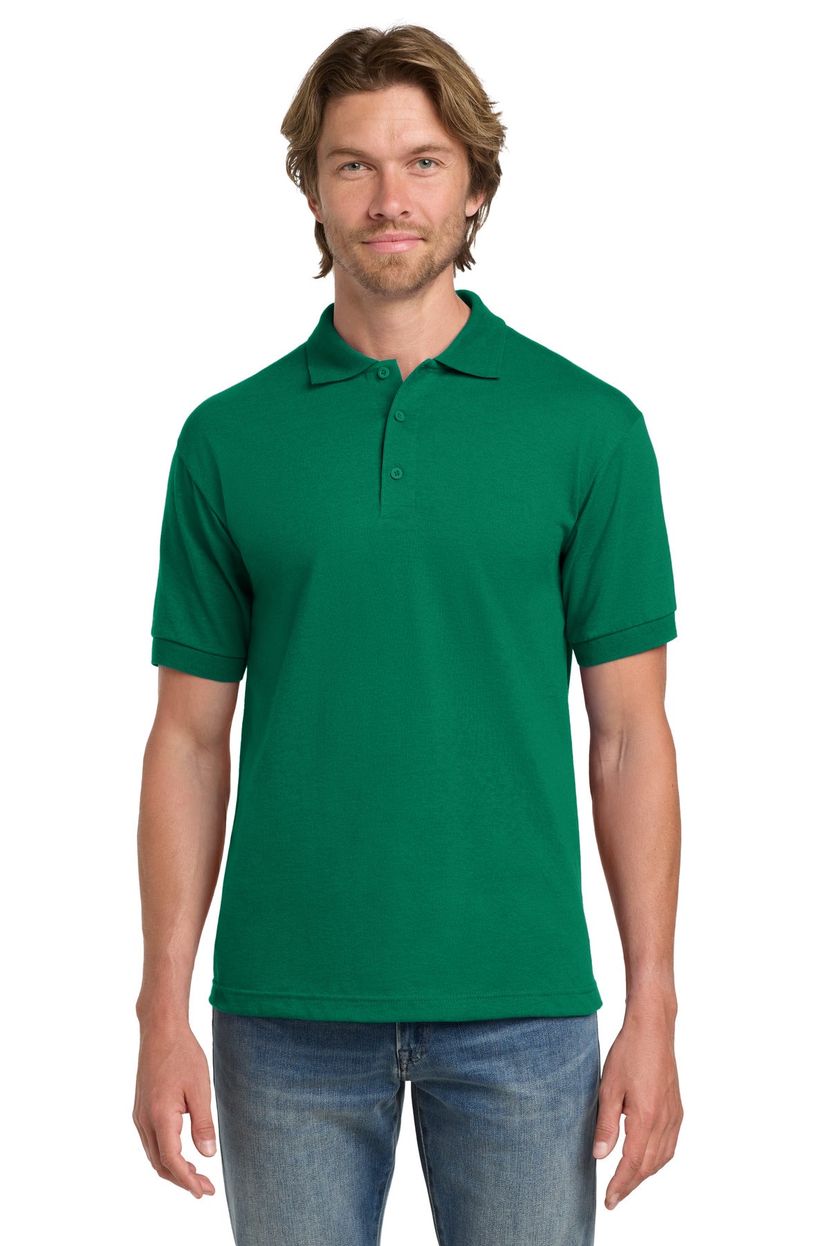 Gildan - DryBlend 6-Ounce Jersey Knit Sport Shirt - Kelly Green
