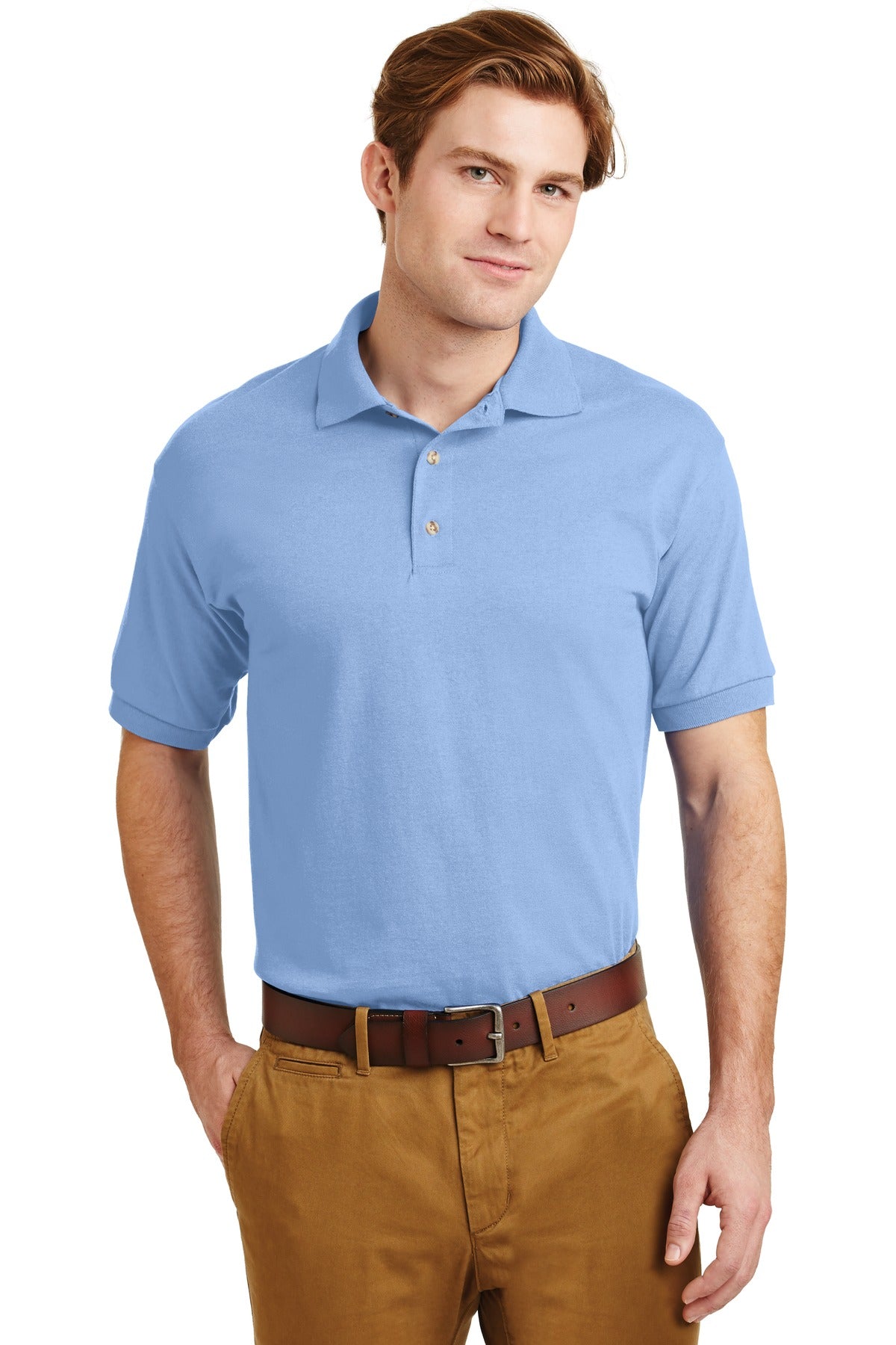 Gildan - DryBlend 6-Ounce Jersey Knit Sport Shirt - Light Blue