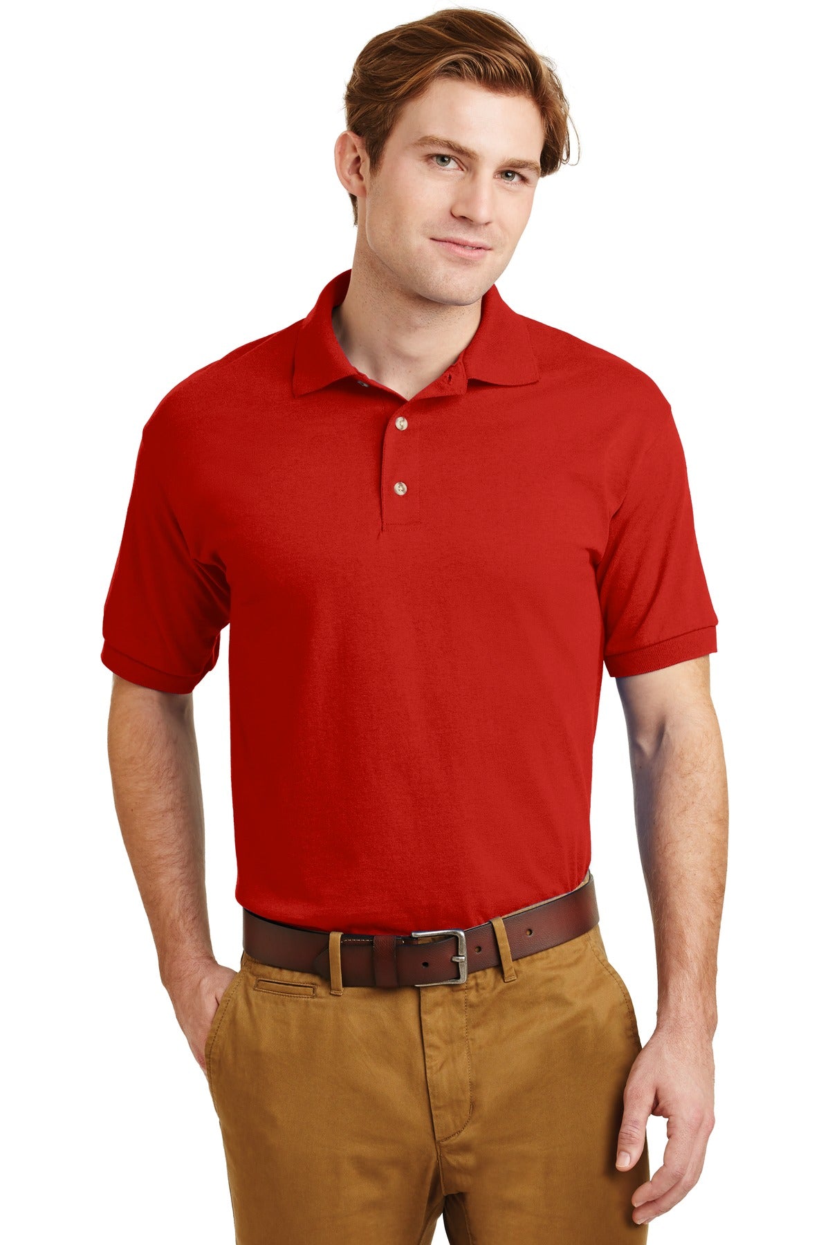 Gildan - DryBlend 6-Ounce Jersey Knit Sport Shirt - Red