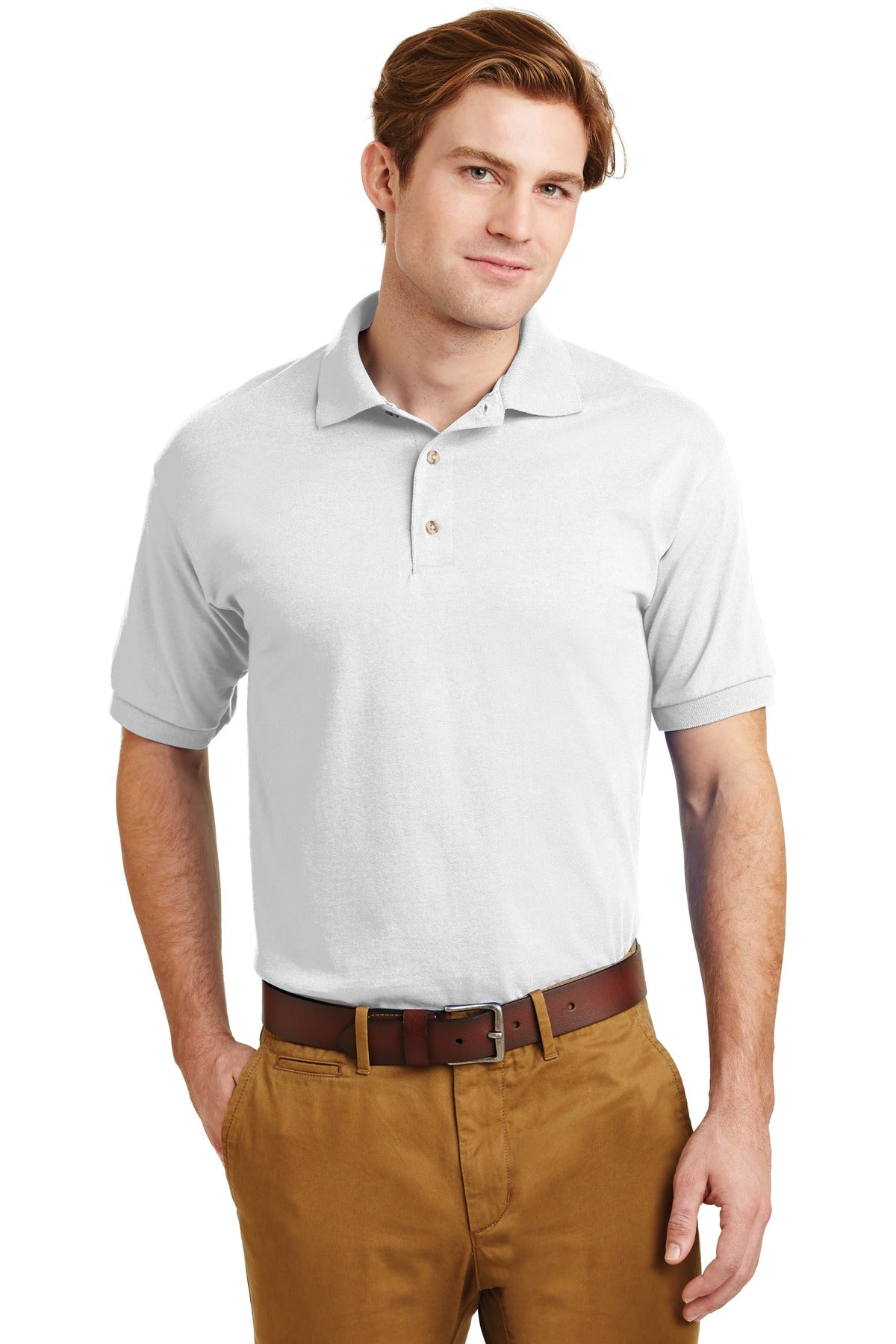 Gildan - DryBlend 6-Ounce Jersey Knit Sport Shirt - White