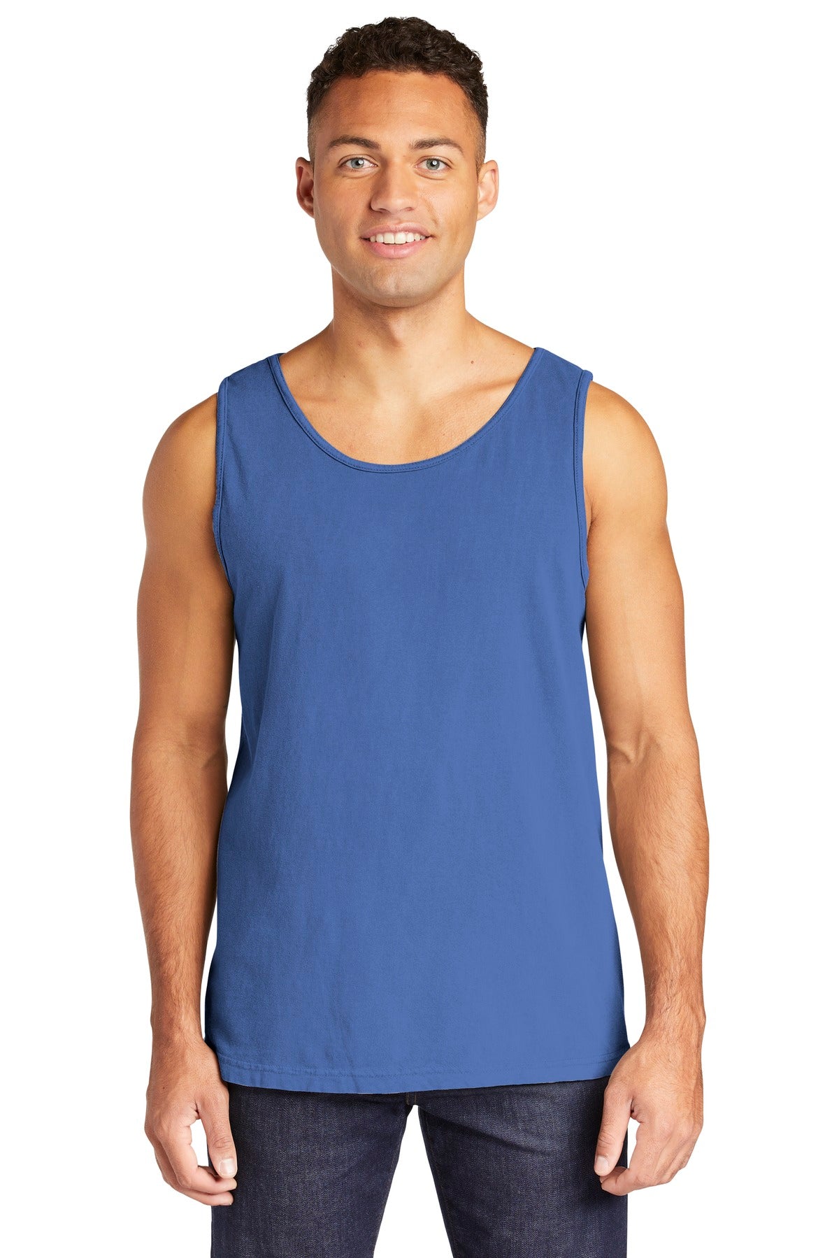 COMFORT COLORS  Heavyweight Ring Spun Tank Top - Flo Blue