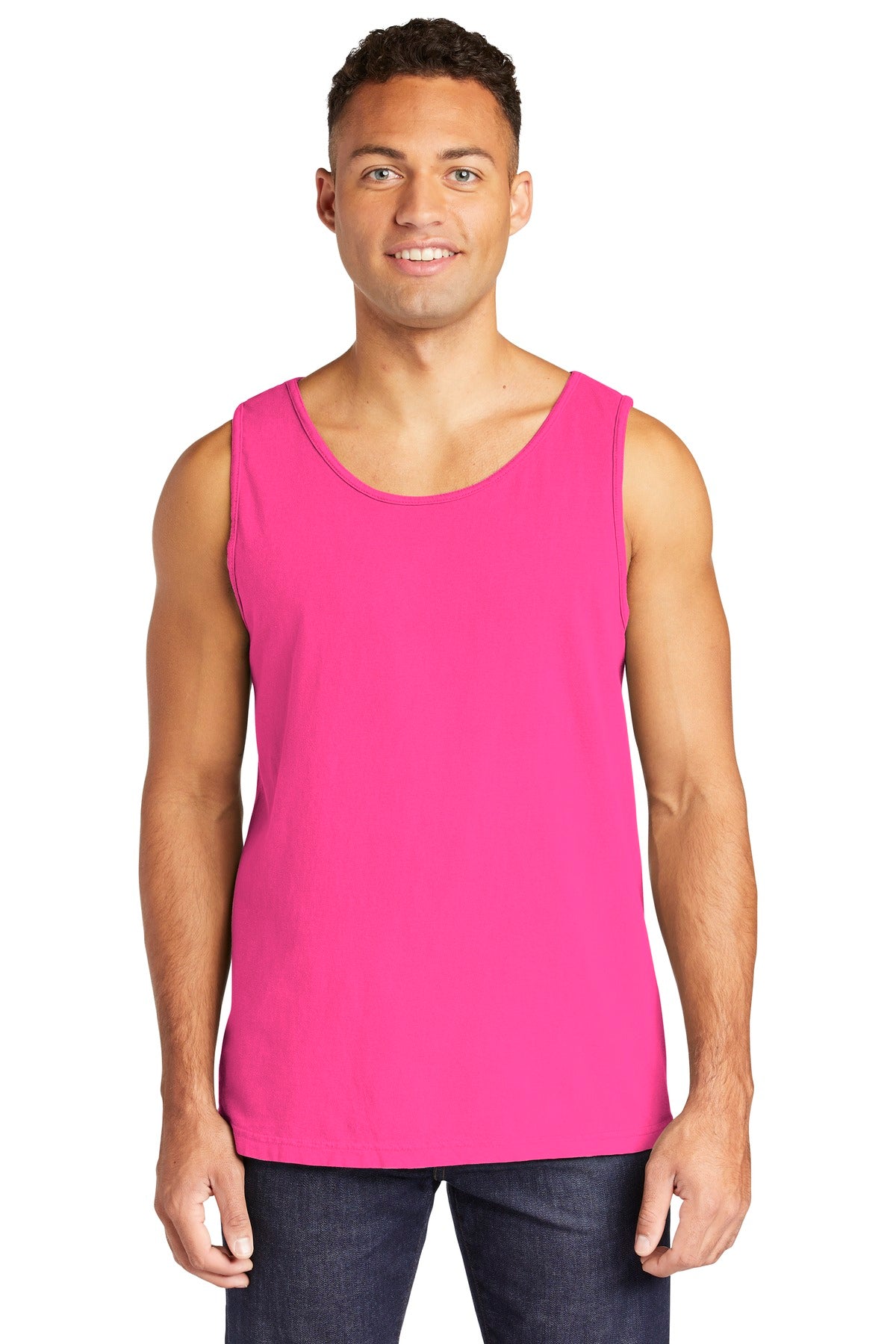 COMFORT COLORS  Heavyweight Ring Spun Tank Top - Neon Pink