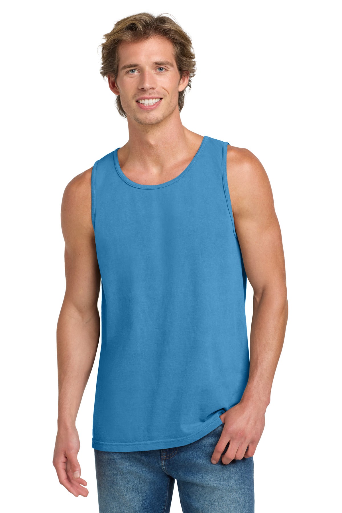 COMFORT COLORS  Heavyweight Ring Spun Tank Top - Royal Caribe