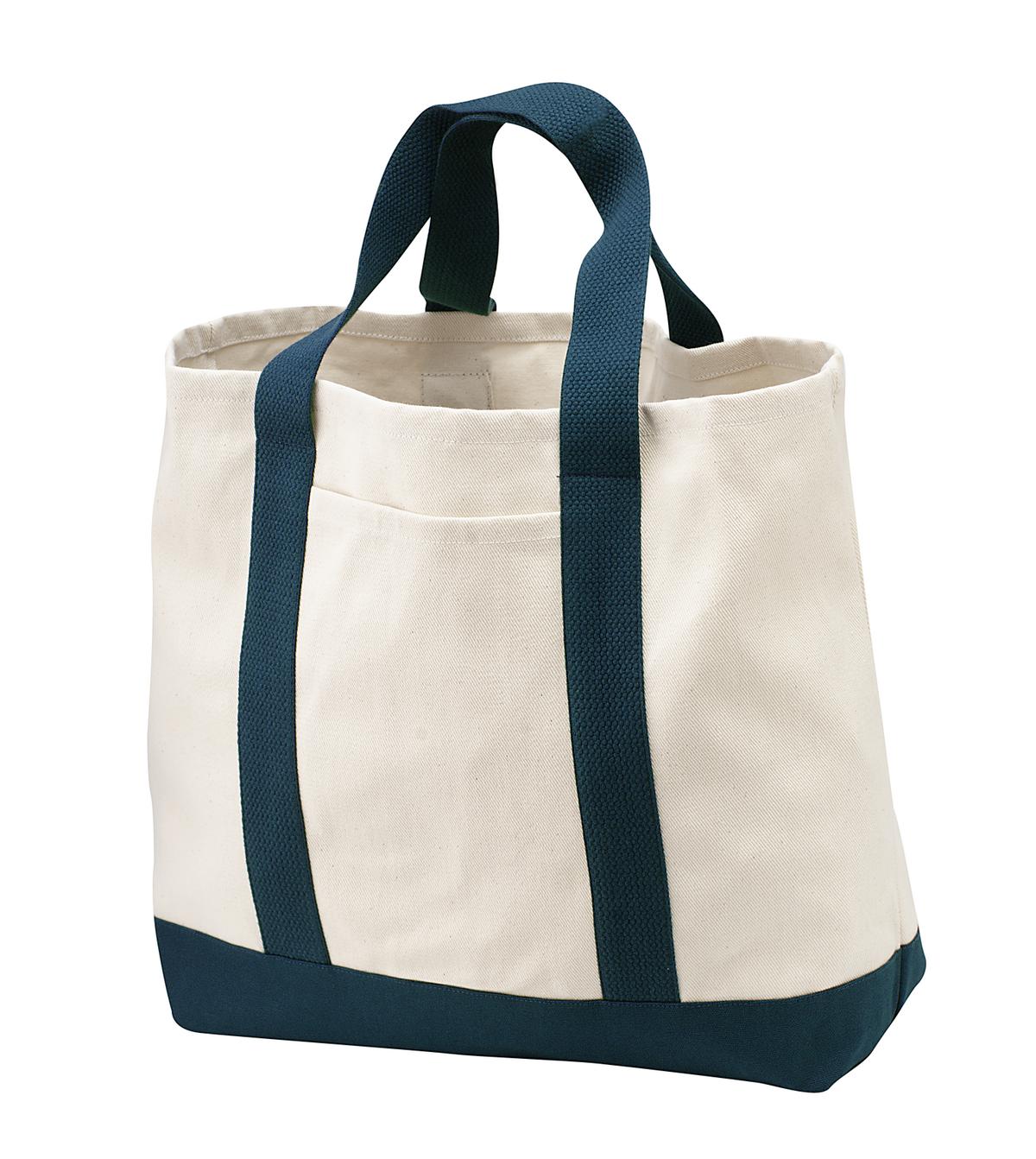 Port Authority Ideal Twill Two-Tone Shopping Tote
