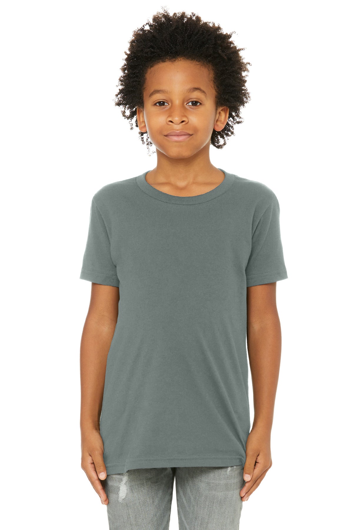 BELLA+CANVAS  Youth Jersey Short Sleeve Tee - Blue Storm