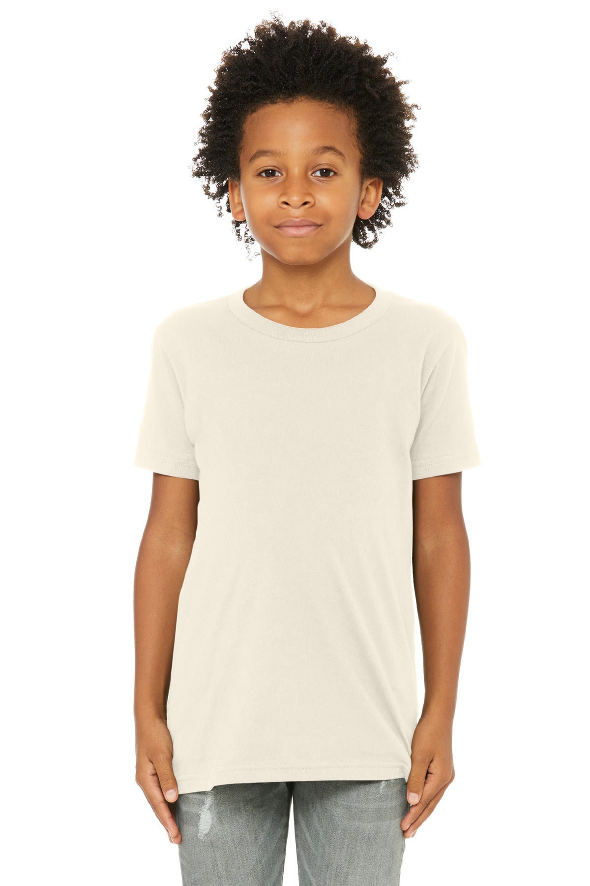 BELLA+CANVAS  Youth Jersey Short Sleeve Tee - Natural