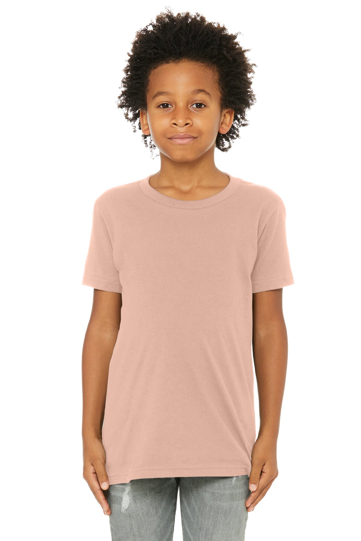 BELLA+CANVAS  Youth Jersey Short Sleeve Tee - Peach