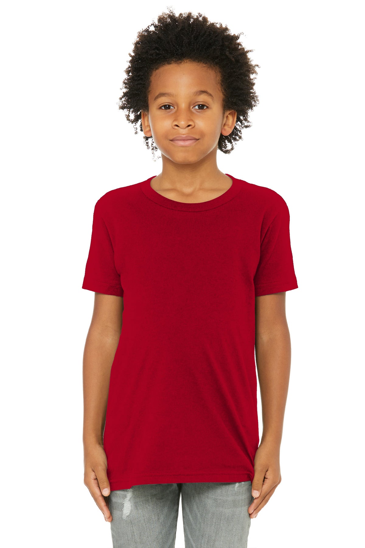 BELLA+CANVAS  Youth Jersey Short Sleeve Tee - Red