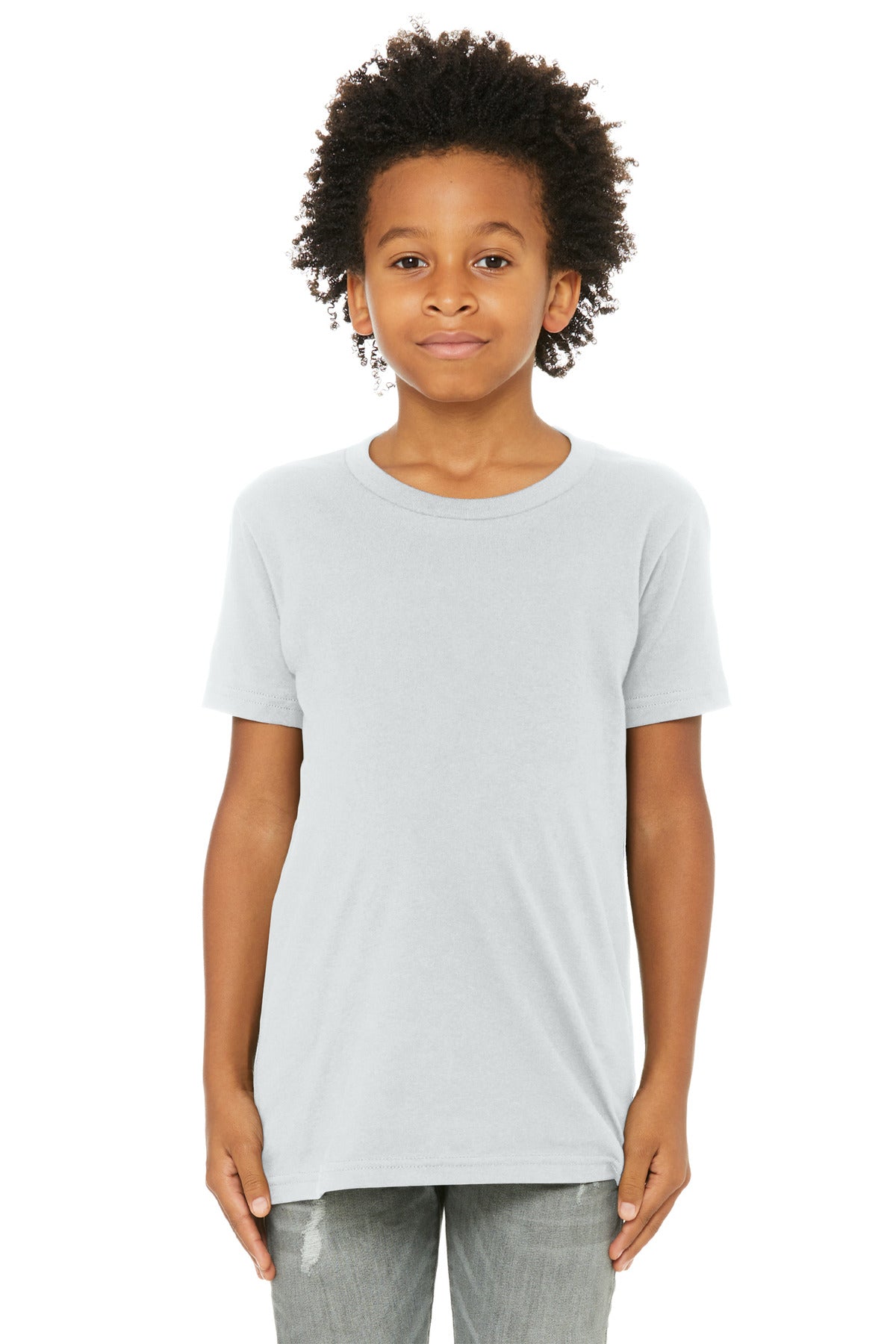 BELLA+CANVAS  Youth Jersey Short Sleeve Tee - Silver