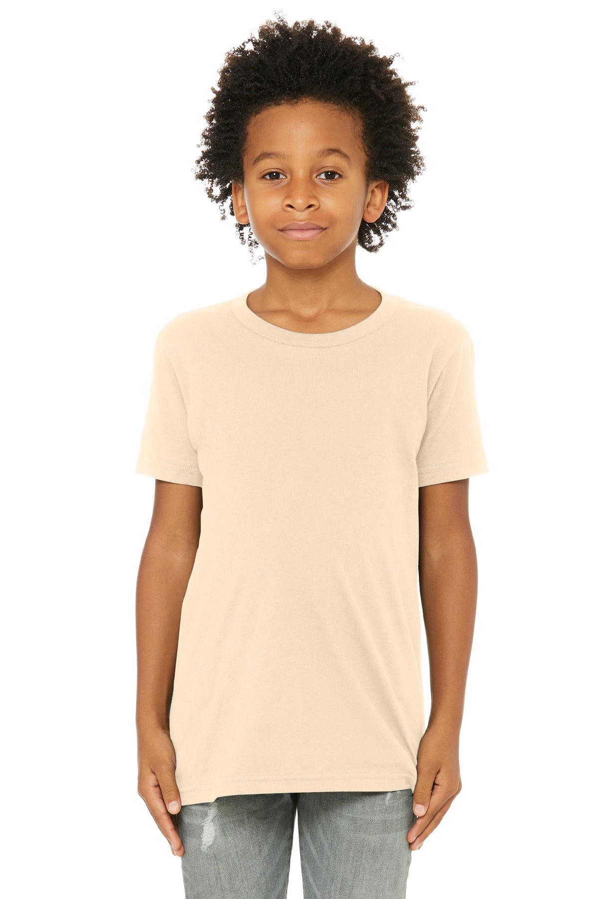 BELLA+CANVAS  Youth Jersey Short Sleeve Tee - Soft Cream