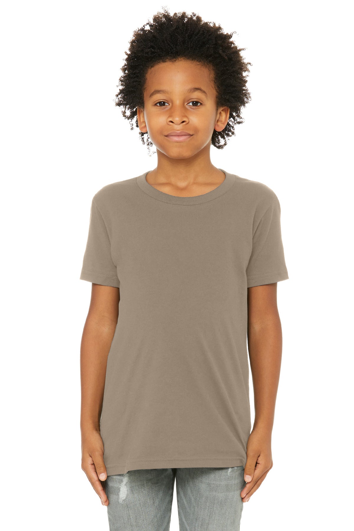BELLA+CANVAS  Youth Jersey Short Sleeve Tee - Tan