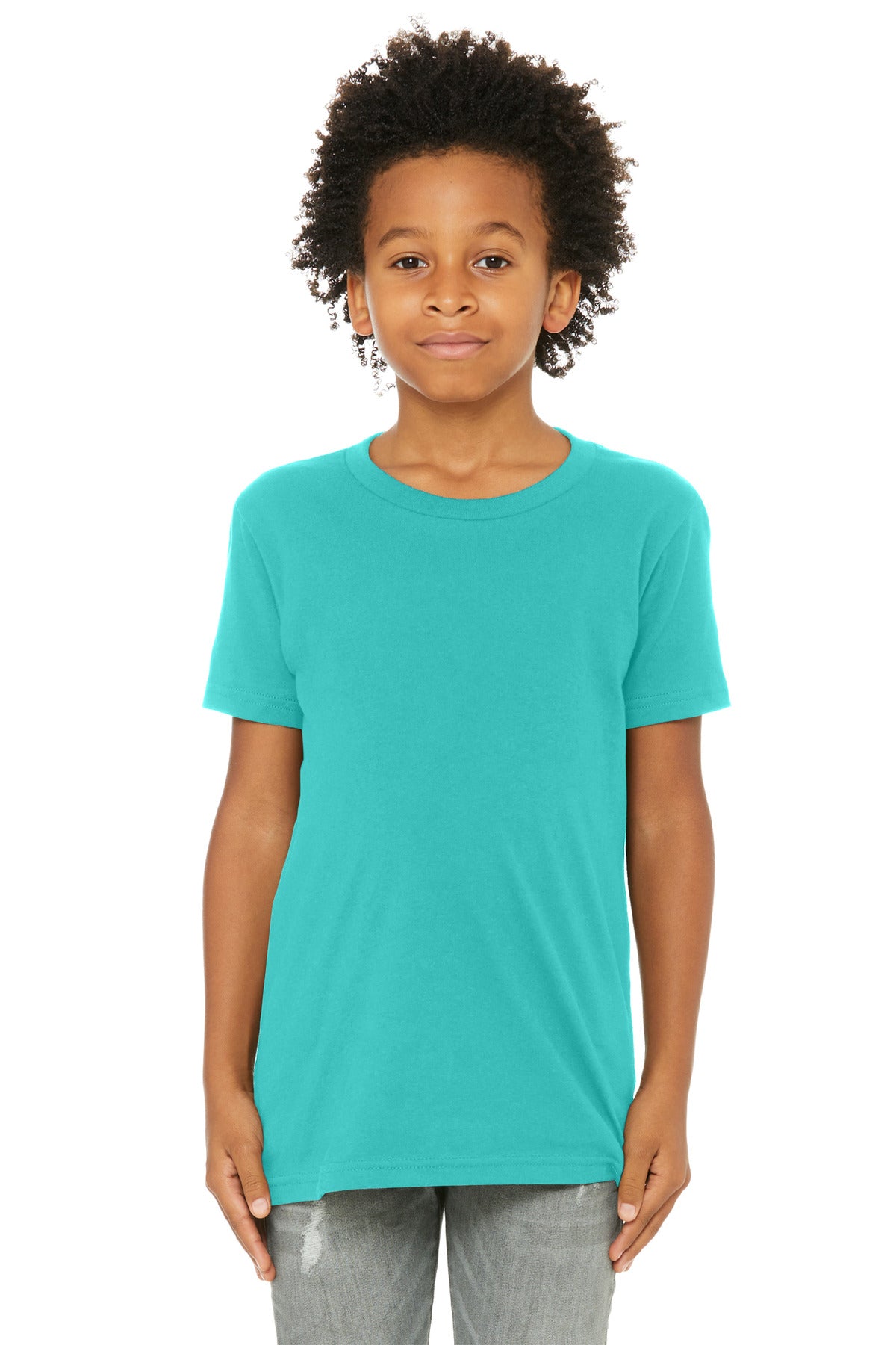 BELLA+CANVAS  Youth Jersey Short Sleeve Tee - Teal