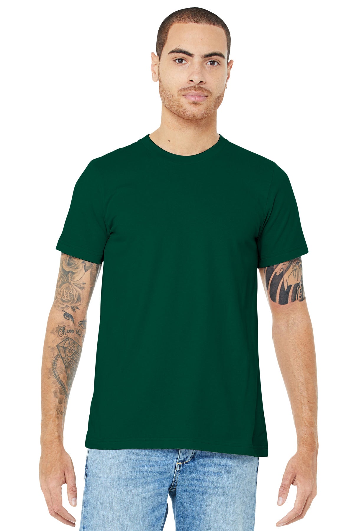 BELLA+CANVAS  Unisex Jersey Short Sleeve Tee - Evergreen