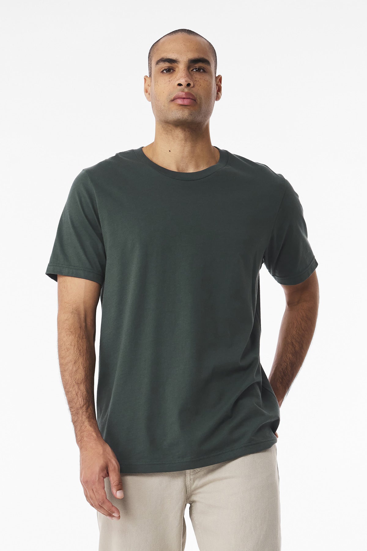 BELLA+CANVAS  Unisex Jersey Short Sleeve Tee - Hunter Green