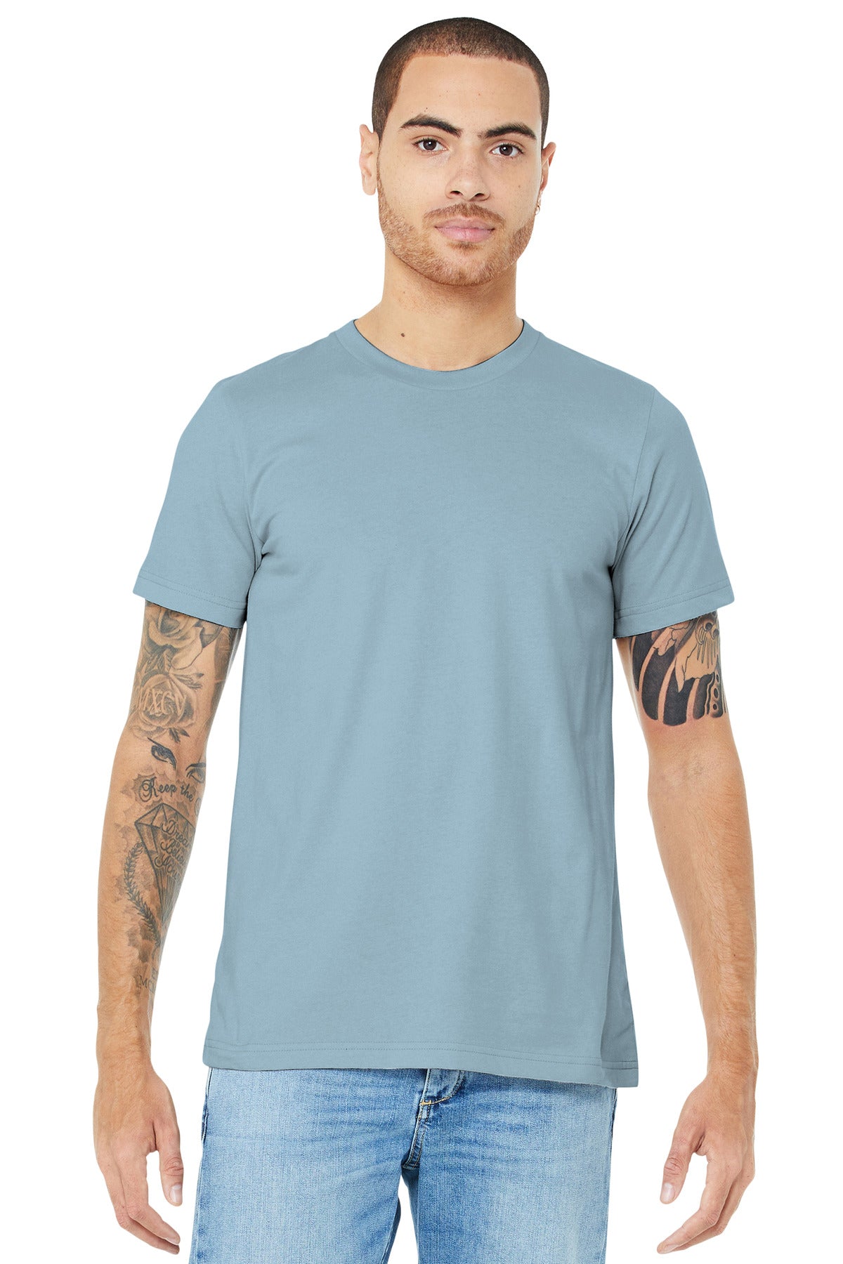 BELLA+CANVAS  Unisex Jersey Short Sleeve Tee - Light Blue
